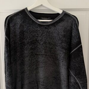 John Varvatos Charcoal Crewneck Sweater